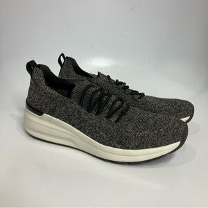 Skechers gray knit sneakers size 8 air cooled memory foam